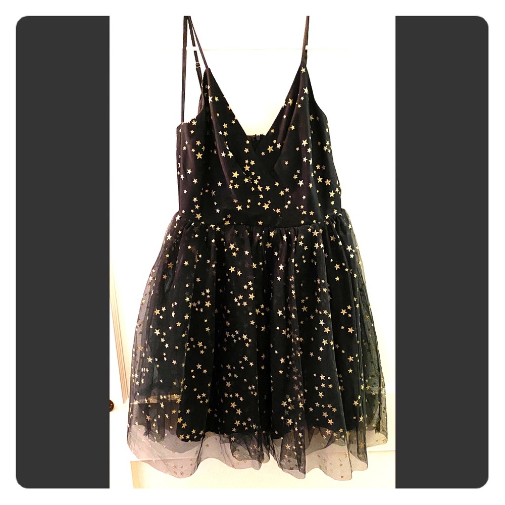 Starry Night Tulle Cocktail Party Dress